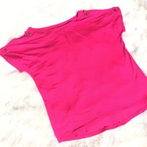 〰️Cable & Gauge〰️Hot Pink top